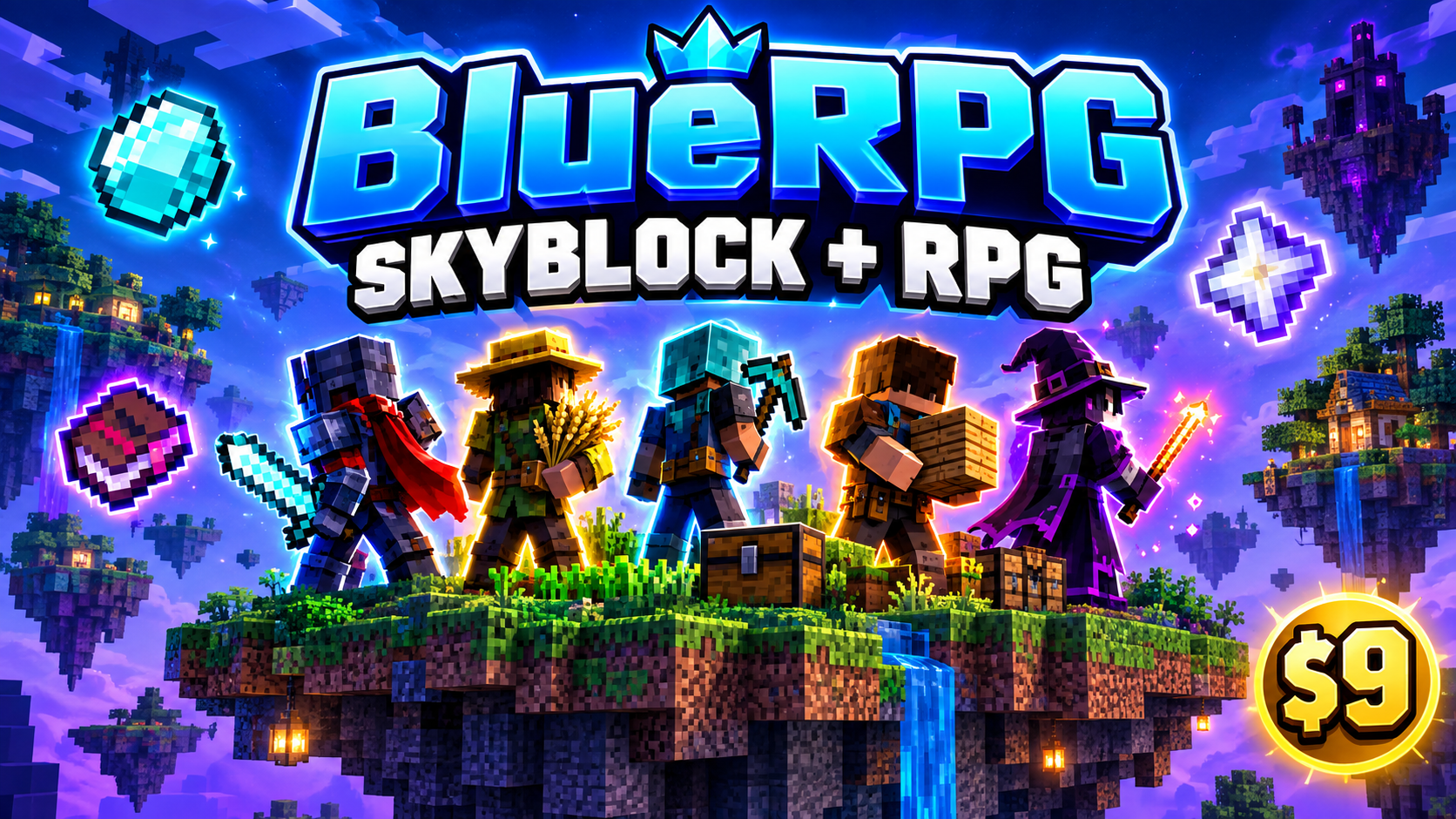 BlueRPG - Skyblock + RPG Plugin